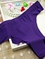 abordables Culottes-Femme Sexy strings &amp; Tangas Couleur Pleine Blanche Noir Violet Taille unique