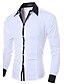 cheap Men&#039;s Shirts-Men&#039;s Solid Colored Shirt Business Casual Daily Work Classic Collar White / Black / Blue / Blushing Pink / Gray / Long Sleeve