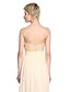 cheap Bridesmaid Dresses-A-Line Sweetheart Neckline Floor Length Chiffon / Sequined Bridesmaid Dress with Sequin / Draping / Criss Cross by LAN TING BRIDE®
