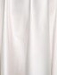 olcso Menyasszonyi ruhák-A-vonalú Esküvői ruhák V-alakú Midi Szatén Féhosszú Egyszerű Alkalmi Régies (Vintage) Kis fehér szoknyák val vel Pántlika / szalag 2022