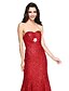 cheap Evening Dresses-Mermaid / Trumpet Sweetheart Neckline Court Train Sequined Sparkle &amp; Shine Formal Evening Dress with Crystal Brooch / Ruched by TS Couture®