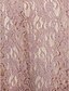 baratos Vestidos para as Mães dos Noivos-Tubinho Vestido Para Mãe dos Noivos Color Block Elegante Decorado com Bijuteria Longo Renda Manga 3/4 com Faixa / Fita Laço(s) 2021
