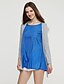 cheap Women&#039;s Blouses &amp; Shirts-Women&#039;s Simple Cotton Blouse - Patchwork Layered Strap Orange XXL / Fall