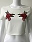 cheap Women&#039;s Tops-Women&#039;s Daily T-shirt Floral Flower Short Sleeve Tops Streetwear White