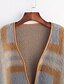 cheap Women&#039;s Sweaters-Women&#039;s Long Sleeves Cardigan - Striped V Neck