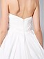 baratos Vestidos de Casamento-Vestidos de noiva Cauda Corte Linha A Sem Manga Decote Princesa Tafetá Com Cruzado 2023 Vestidos de noiva