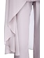 cheap Mother of the Bride Pantsuits-Jumpsuit / Pantsuit Mother of the Bride Dress Wedding Guest Elegant Plus Size Bateau Neck Floor Length Chiffon Sleeveless yes Wrap Included with Solid Color 2024