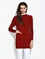 cheap Women&#039;s Tops-Women&#039;s Daily Solid Colored Long Sleeve Long Cardigan, Crew Neck Fall Cotton Pink / Wine / Khaki S / M / L