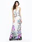 cheap Maxi Dresses-Women&#039;s Beach Boho Sheath Dress,Floral Halter Deep V Maxi Sleeveless Summer Mid Rise Inelastic Opaque