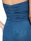 Χαμηλού Κόστους Φορέματα Παρανύμφων-Ίσια Γραμμή Φόρεμα Παρανύμφων Καρδιά Αμάνικο Κομψό Ουρά Σιφόν με Χιαστί / Πιασίματα / Βολάν 2022