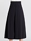 cheap Women&#039;s Bottoms-Women&#039;s Plus Size Wide Leg / Chinos Pants - Solid Colored Pleated Black / Going out