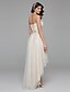abordables Robes de Mariée-Hall Wedding Dresses A-Line Sweetheart Strapless Asymmetrical Satin Bridal Gowns With Bowknot Sash / Ribbon 2023