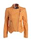 billige Pelse og læder til kvinder-Dame Ensfarvet Vintage Gade Plusstørrelser-Læderjakker