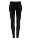cheap Leggings-Women&#039;s Sexy Solid Color Cross - spliced Sporty Legging Solid Colored Slim Low Waist Black S M L / Skinny