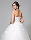 cheap Wedding Dresses-Wedding Dresses Ball Gown Sweetheart Sleeveless Sweep / Brush Train Tulle Bridal Gowns With Appliques 2024