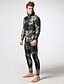 Χαμηλού Κόστους Wetsuits &amp; Diving Suits-MYLEDI Ανδρικά Πλήρης στολή κατάδυσης 3 χιλιοστά SCR Νεοπρένιο Στολές κατάδυσης Διατηρείτε Ζεστό UPF50+ Γρήγορο Στέγνωμα Υψηλή Ελαστικότητα Μακρυμάνικο 2 τεμάχια Με Κουκούλα -  / καμουφλάζ / Σέρφινγκ