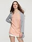 abordables Blusas y camisas de mujer-Mujer Simple Multi capa - Algodón Blusa, Con Tirantes Retazos Naranja XXL / Otoño
