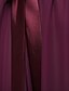 cheap Bridesmaid Dresses-A-Line Scoop Neck Short / Mini Chiffon / Satin Bridesmaid Dress with Bow(s) / Sash / Ribbon / Pleats by LAN TING BRIDE®