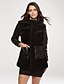 cheap Women&#039;s Fur &amp; Faux Fur Coats-Women&#039;s Classic &amp; Timeless Long Solid Color Long Sleeve Formal Style Gray / Red / Pink 4XL / XXXXXL / XXXXXXL
