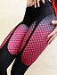 baratos Calças de mulher-Mulheres Sexy Esportivo Legging Xadrez Estampado Cintura Alta Preto S M L