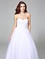olcso Menyasszonyi ruhák-Esküvői ruhák A-vonalú Szív-alakú Ujjatlan Udvariuszály Szatén Menyasszonyi ruhák Val vel Gyöngydíszítés Rátétek 2023