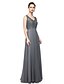 Χαμηλού Κόστους Φορέματα για Ειδικές Περιστάσεις-Ίσια Γραμμή Λαιμόκοψη V Μακρύ Σιφόν / Δαντέλα Φόρεμα με Δαντέλα με TS Couture®