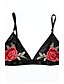 cheap Bras-Women&#039;s Lace Lingerie Nightwear Floral Black S M L