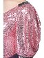baratos Vestidos para Ocasiões Especiais-Sereia Decote V Longo Paetês Brilho &amp; Glitter / Estilo Celebridade Evento Formal Vestido com Lantejoulas / Faixa / Fita / Pregas de TS Couture®