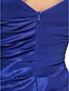 cheap Special Occasion Dresses-Mermaid / Trumpet V Neck Floor Length Taffeta Dress with Pleats by TS Couture®