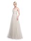 cheap Bridesmaid Dresses-A-Line Bridesmaid Dress Sweetheart Sleeveless Convertible Dress Floor Length Tulle with Sash / Ribbon / Side Draping 2022