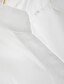 baratos Blusas e Camisas de mulher-Mulheres Blusa Camisa Social Cor Sólida Decote V Branco Preto Azul Manga Longa Tamanho Grande Diário Blusas Algodão Casual