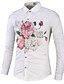 cheap Men&#039;s Shirts-Men&#039;s Daily Chinoiserie Cotton Shirt - Check Classic Collar Black / Long Sleeve