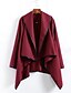 cheap Women&#039;s Coats &amp; Trench Coats-Women&#039;s Trench Coat Daily Fall Winter Regular Coat Cowl Jacket Long Sleeve Solid Colored Classic Camel Dark Red / Spring