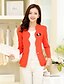 cheap Women&#039;s Outerwear-Women&#039;s Blazer - Solid V Neck