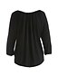 voordelige Damesblouses en -shirts-Dames Blouse Overhemd Effen Assymmetrisch Zwart Blauw Uitgaan Tops Streetwear / Zomer