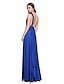 cheap The Wedding Store-A-Line Floor Length Jersey Bridesmaid Dress with Criss Cross / Pleats