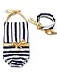 cheap Swimwear-Girls&#039; Stripes Striped Cotton Swimwear