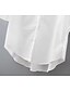 abordables Tops de tallas grandes-Mujer Camisa Color sólido Escote Redondo Noche Estilo clásico Manga Larga Corte Ancho Tops Blanco