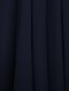 Χαμηλού Κόστους Φορέματα Παρανύμφων-Ίσια Γραμμή Ένας Ώμος Μακρύ Σιφόν Φόρεμα Παρανύμφων με Χιαστί / Βολάν