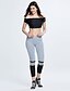 cheap Leggings-Women&#039;s Solid Color Legging Patchwork Gray