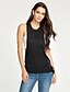 preiswerte Tank-Shirts &amp; kurze Jäckchen für Damen-Damen Solide Tank Tops Gespleisst Polyester