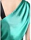 cheap Special Occasion Dresses-Sheath / Column One Shoulder Floor Length Stretch Satin Dress with Pleats by TS Couture®