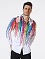 cheap Men&#039;s Shirts-Men&#039;s Shirt Rainbow Print Long Sleeve Daily Tops Classic Collar Rainbow