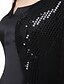 זול לאירועים מיוחדים חיסול-גזרת A עם תכשיטים א-סימטרי סאטן שמלה עם נצנצים / כיס על ידי TS Couture®