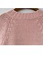 economico Maglioni da donna-Per donna Quotidiano / Per uscire Casual Tinta unita Manica lunga Lungo Cardigan, Colletto alla coreana Primavera / Autunno Cotone Rosa XXXL / 4XL / XXXXXL