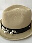 ieftine Pălării Damă-Pentru femei Peteci Vintage,Paie-Paie Căciulă Vară Negru Roșu Vin Alb