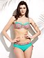 preiswerte Bikinis-Damen Boho Hochgeschnitten Halter Fuchsia Grün Blau Bikinis Bademode Badeanzug - Abstrakt Druck S M L Fuchsia