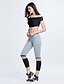 cheap Leggings-Women&#039;s Solid Color Legging Patchwork Gray