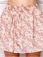 olcso Női szoknyák-Női A-vonalú Alkalmi / Tengerpart Utcai sikk Szoknyák Nyomtatott Virágos Fekete Rubin Arcpír rózsaszín Egy méret