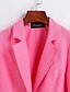 cheap Women&#039;s Blazer&amp;Suits-Women&#039;s Work Blazer-Solid Colored / Spring / Fall